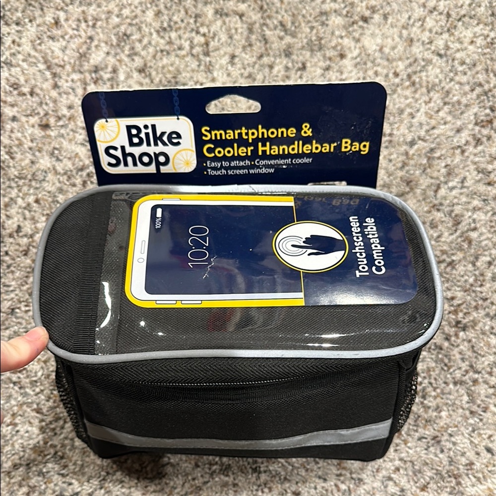Smartphone & Cooler Handlebar Bag - Black